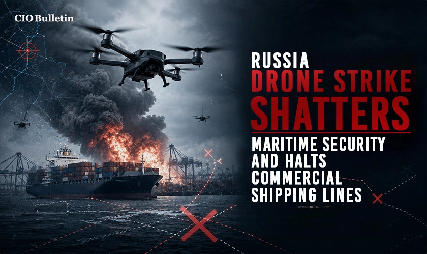 Russia drone strike blasts shipping lanes